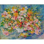 Asters Original Oil Painting