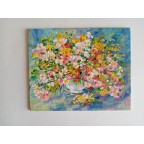 Asters Original Oil Painting