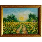 Yellow Field Original Oil Painting