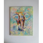 Elephant Original Oil Painting