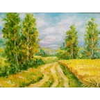 Beautiful small painting Sunny day