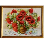 Red Poppies Original Oil Painting