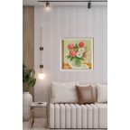 Roses Wall Home Decor for Living Room