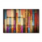 Colorful Floor Plan Tempered Glass Backsplash