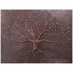 Copper Backsplash Tree of Life with Roots