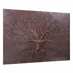 Copper Backsplash Tree of Life with Roots