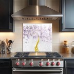 Kitchen Backsplash Purple Tree of Life