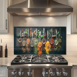 Kitchen Backsplash Spice Tempered Glass Kitchen Backsplash Spice Tempered Glass