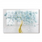 Kitchen Backsplash Tree Of Life Blue Tempered Glass