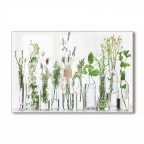 Kitchen Backsplash Vase Image Tempered Glass