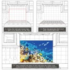 Underwater World Tempered Glass Backsplash