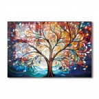 Watercolor Tree of Life Kitchen Backsplash