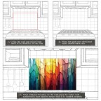 Watercolor Tree of Life Kitchen Backsplash