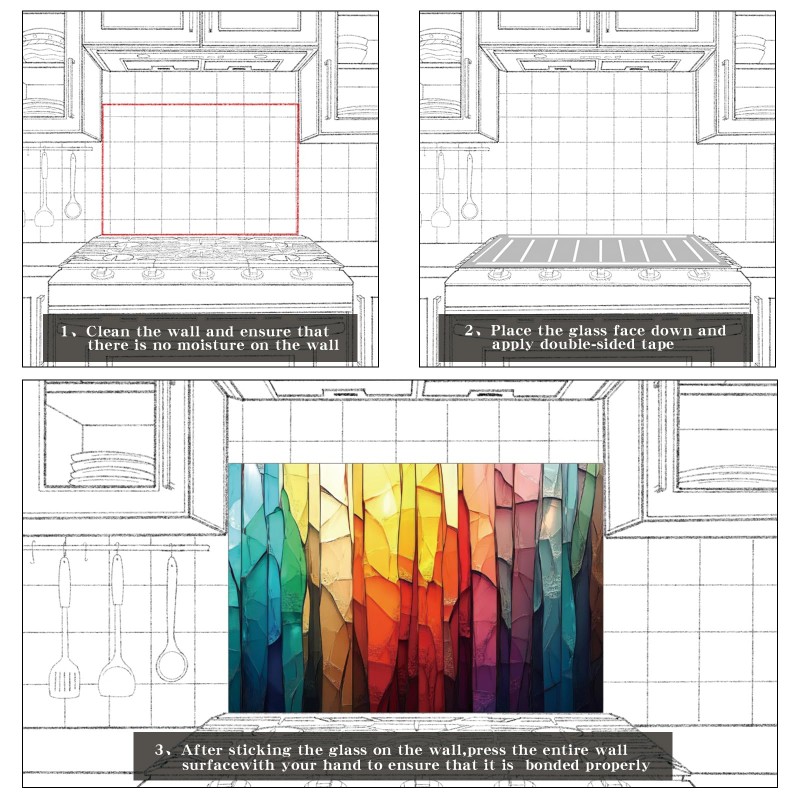 Watercolor Tree of Life Kitchen Backsplash